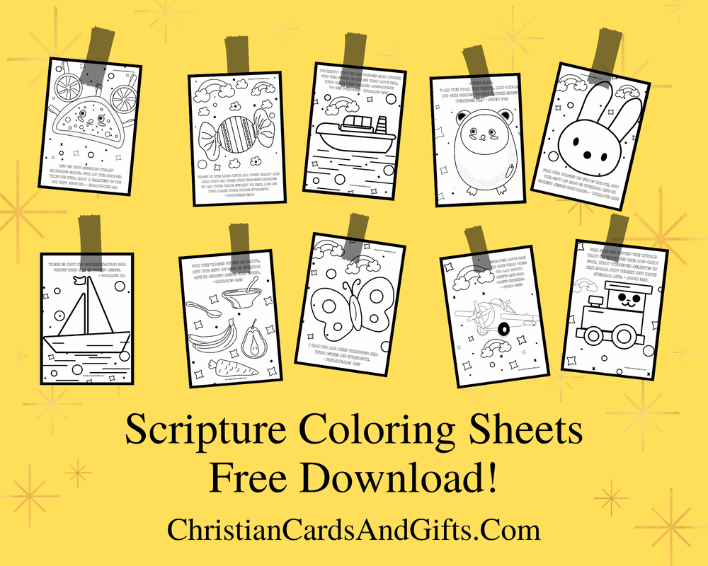 Free Download Scripture Coloring Sheets